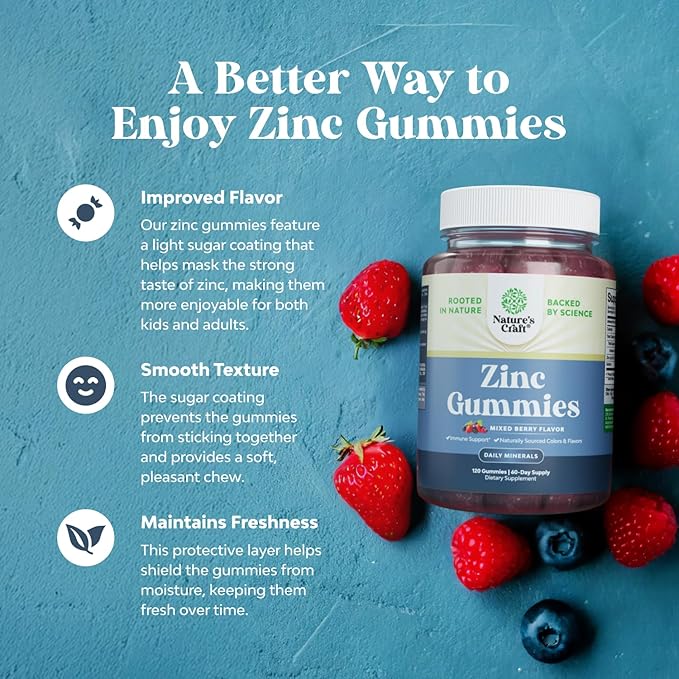 Bundle of Pure Magnesium Glycinate Supplement 400mg Per Serving for Mood Sleep &amp Relaxation Support and Extra Strength Zinc Gummies for Adults - Chewable Zinc Supplements for Energy &amp Immune S
