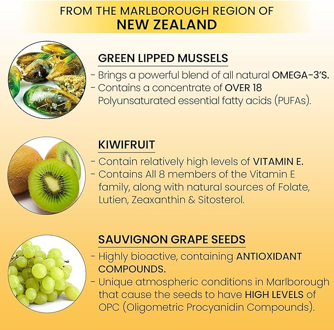 Omega 3 New Zealand Green Lipped Mussel Oil Soft gels for Joint Support and Mobility Heart &amp Immune Support No Fishy Aftertaste 20-Pack1200 Soft gels 2-Soft gels Per Day 600 Day Supply