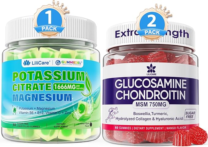 Glucosamine Potassium Magnesium Gummies 3 Pack