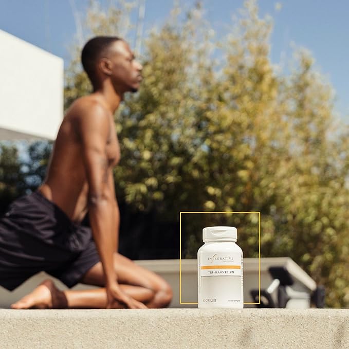 Integrative Therapeutics Tri-Magnesium - Supports Cellular Energy &amp Energy Metabolism*- Magnesium Supplement for Heart &amp Nerve Health Support* - Dairy-Free &amp Gluten-Free - 180 Capsules (18