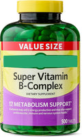SEDLAV Super Vitamin B-Complex Tablets Dietary Supplement Value Size 500 Count Sticker