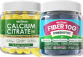 Clacium Gummies for Women 1200MG with Calcium Citrate D3 K2 +Fiber Gummies for Women