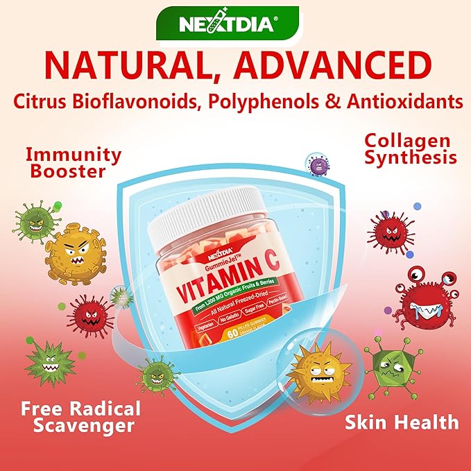 Vegan Omega 3 Gummies + Whole Food Vitamin C Gummies for Adults &amp Kids