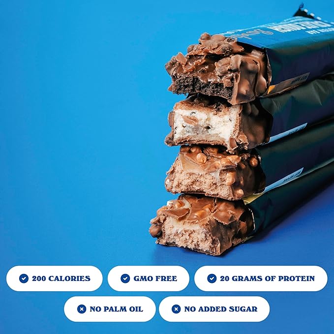 Barebells Protein Bars Variety Pack - 24 Bars (2 Packs of 12) 20g High Protein Treats - Chocolate Nutrition Bars with No Added Sugar - On-The-Go Breakfast or Post-Workout Snack