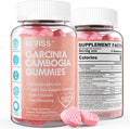 Sugar Free Garcinia Cambogia Gummies 1000mg 95% HCA Pure Extract with L-Carnitine Raspberry Ketone Chromium Green Coffee Bean for Metabolism 100% Organic Extract Vegan Strawberry Flavor 60 Cts