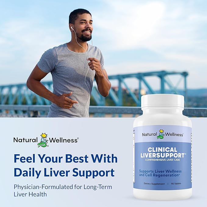 Natural Wellness Clinical Liver Support – Physician-Formulated Milk Thistle &amp Curcumin Blend for Detox Repair &amp Healthy Liver Function – 12 Powerful Ingredients Maximum Absorption