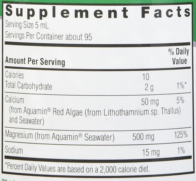 Nature's Answer Plant Based Liquid Magnesium Vanilla Cream 16-Ounce
