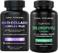 Vital Vitamins Multi Collagen Complex Plus + Chlorophyll Complex Capsules