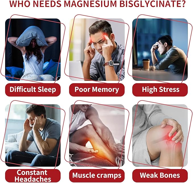 Hywebvctok 400mg Magnesium Bisglycinate Gummies with Vitamin B6 C D3 Promotes Muscle &amp Nerve Function Relaxation &amp Wellness Raspberry Flavor 60 Count