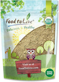 Food to Live Organic Hemp Protein Powder 4 Pounds — 50% Protein Non-GMO Non-Irradiated Pure Kosher Vegan Superfood Rich in Iron and Fiber