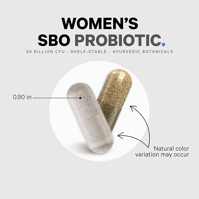 Codeage Women’s Probiotics Supplement - 50 Billion CFUs - SBO Probiotics &amp Prebiotics - Cranberries - Feminine Health - Fermented Botanical Blend Whole Food Supplement - Vegan Non-GMO - 2 Pack