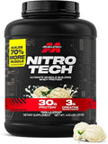 Muscletech Whey Protein Powder (Vanilla Cream 4 Pound) - Nitro-Tech Ultimate Muscle Building Formula with Whey Protein Isolate - 30g of Protein 3g of Creatine &amp 6.8g of BCAA - Packaging May Vary