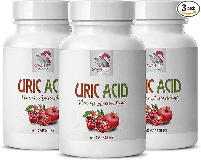 amla Supplement - URIC Acid Natural ANTIOXIDANT - Turmeric Curcumin - Citric Acid - Chanca Piedra - 3 Bottles 180 Vegetable Capsules