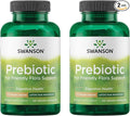Swanson Prebiotic Fiber Capsules with NutraFlora FOS for Gut-Health-Conscious Adults Seeking Digestive Flora and Immune Support - 750 mg (120 Vegan Capsules 2 Pack)
