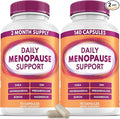 Menopause and Perimenopause Supplement for Women 10-1 Relief Formula for Hot Flashes Night Sweats Mood Energy &amp Hormone – DIM Ashwagandha Vitamin D DHEA Zinc Magnesium 2-Pack 140 Capsules