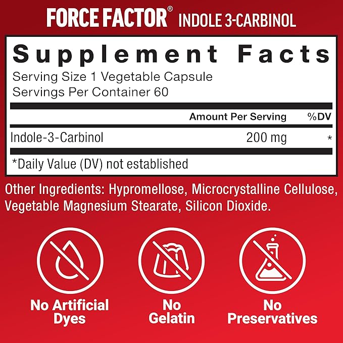 Force Factor Hair Growth Accelerator Multivitamin for Women &amp Men with Lustriva Biotin Horsetail &amp Vitamins A B12 C D &amp E for Thicker Hair Healthier Skin &amp Nails + Indole 3 Carb