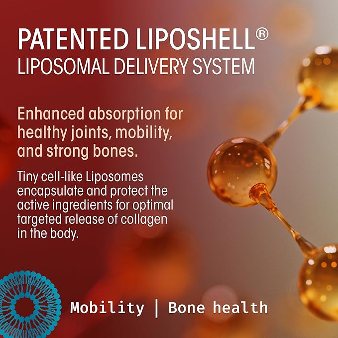 Super Joint Liposomal Collagen Peptides 30 Sachets and Lipo-Sachets Liposomal Vitamin D3 1000 IU 30 Packets – Liquid Collagen &amp Vitamin D Supplement Bundle