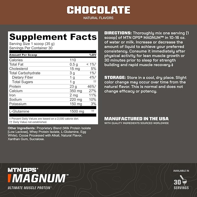 MTN OPS Creatine + Magnum Protein Chocolate Bundle