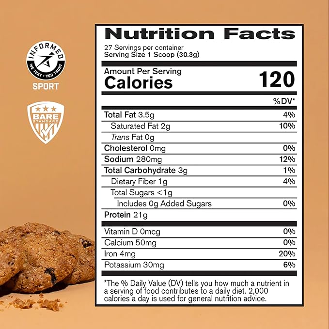 BARE PERFORMANCE NUTRITION BPN Vegan Oatmeal Cookie Protein + Strong Joints Bundle