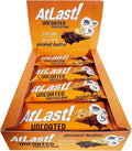 AtLast! Peanut Butter Protein Bars – Low Carb Keto-Friendly High Protein Gluten-Free Low Sugar Snack – 20g Protein Only 3g Net Carbs – Box of 12