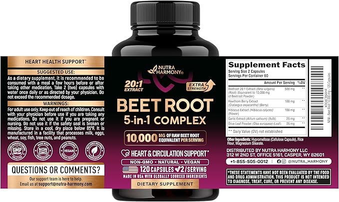 NUTRAHARMONY Liver Support &amp Beet Root Capsules