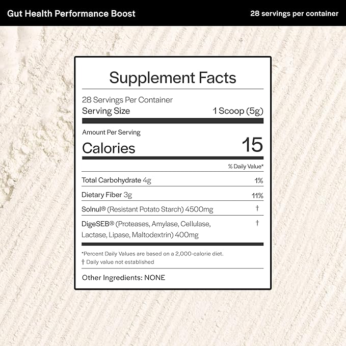 Gainful Gut Health Performance Boost Powder Drink Mix with Prebiotics and Digestive Enzymes Blend Supports Balance Daily Digestive Health &amp Gut Health Supplement Unflavored 28 Servings