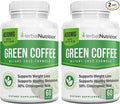 Herbal Nutrition BOGO Pure Green Coffee Bean Extract Two Bottle Pack 120 Capsules Multi-Level Dosing 400mg - 1200mg Per Serving 50% Chlorogenic Acid. Weight Loss &amp Cleanse Supplement