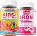 Sugar Free Kids Multivitamin Gummies &amp Vegan Iron Filled Gummies
