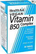 Health Aid Vit B50 Complex - Prolonged Release 30 Tablets