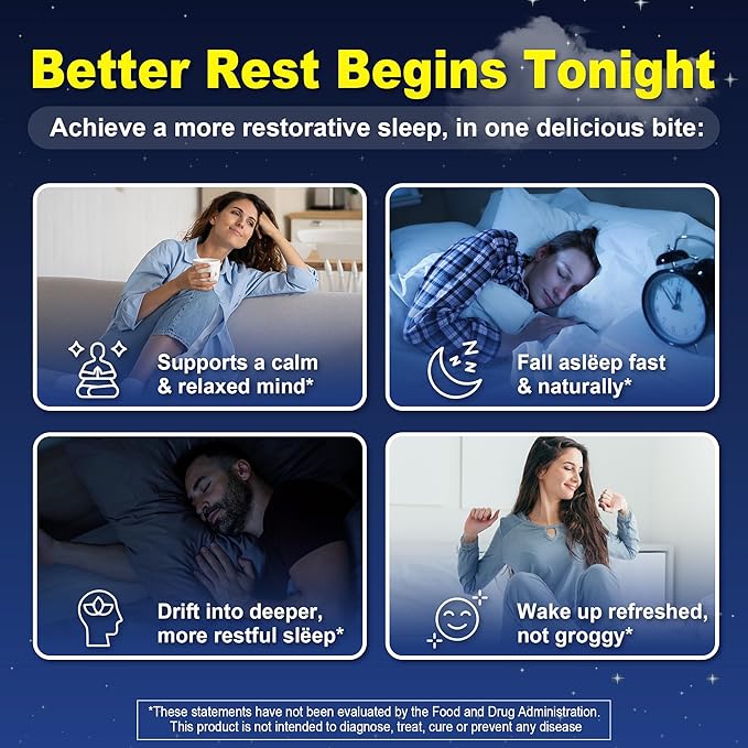 Sugar Free Melatonin Gummies 10mg 20mg Magnesium Glycinate Melatonin for Adults Ashwagandha L-Theanine B6 B12 Lemon Balm and Chamomile for Deep Relaxation Antioxidant Vegan 60 Day