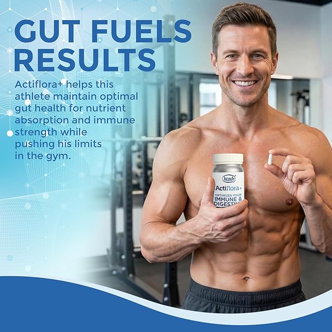 Kendy Actiflora Probiotic + Prebiotic &amp Synbiotic Capsules – Advanced Formula w/L. bulgaricus for Digestive Health &amp Gut Balance – 45 Billion CFU Daily Supplement - 300 Capsules (3 Packs)