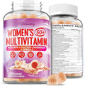 Multivitamin Gummies for Women 50 Plus - with Omega 3 Coenzyme Q10 Iron Calcium Zinc Vitamin A C D3 E K2 B Complex Folate - Multi Vitamins &amp Minerals for Energy Beauty Immune Sugar F