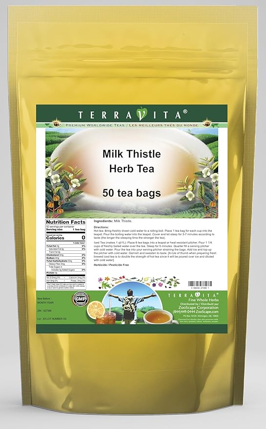 Milk Thistle Herb Tea (50 tea bags ZIN: 427388)