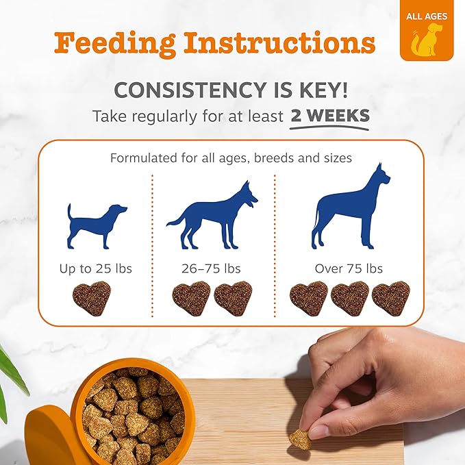 Zesty Paws Dog Multivitamin Chewable Dog Vitamins and Supplements for Hip &amp Joints Skin &amp Coat Omega 3 Fish Oil for Dogs- Senior &amp Puppy Multivitamin - Chicken- 250ct