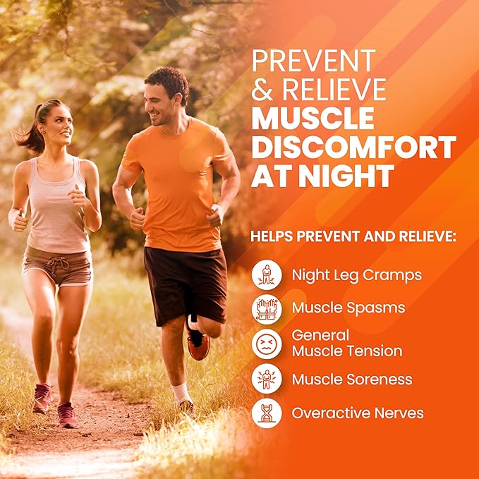 SaltWrap Mag R&ampR - Nighttime Muscle Cramps Support Natural Sleep Support for Adults with Magnesium Glycinate for Muscle Spasm and Leg Cramps Relief 90 Capsules