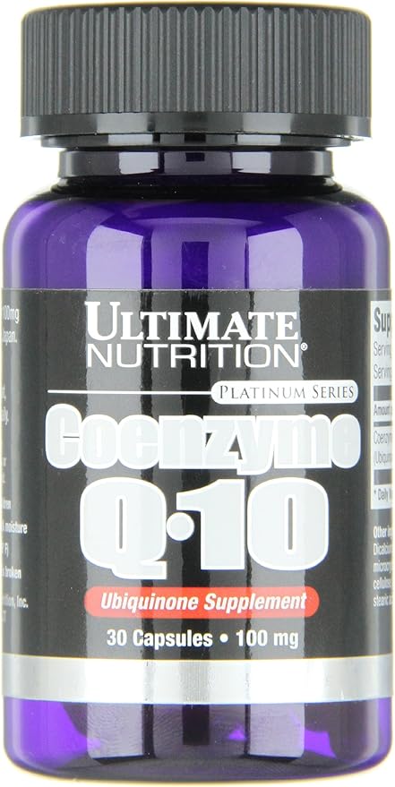 Ultimate Nutrition CoQ10 Rapid Release Coenzyme Q10 Supplement 100mg 30 Capsules