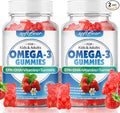 softbear Omega 3 Gummies for Women &amp Men &amp Kids Omega 3 Supplements 1200mg Vegan Omega 3 Fatty Acids DHA EPA with Vitamins Support Eye &amp Brain Health Sugar Free Strawberry Flavor 120 Cou