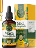 HERBAMAMA Maca Ashwagandha Drops - Vegan Mood Support &amp Overall Well-Being with Ashwagandha and Maca Root Extract Tincture - Non-GMO Alcohol &amp Sugar-Free Women &amp Men Support Supplement 5