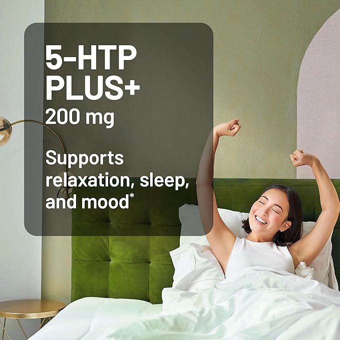 NatureWise (Pack of 2) CoQ10 200mg - High Potency Ubiquinone Non-GMO - 30 Softgels[30-Day Supply] + [1] 5-HTP 200mg + Vitamin B6 - Non-GMO Vegan - 60 Capsules[60-Day Supply]