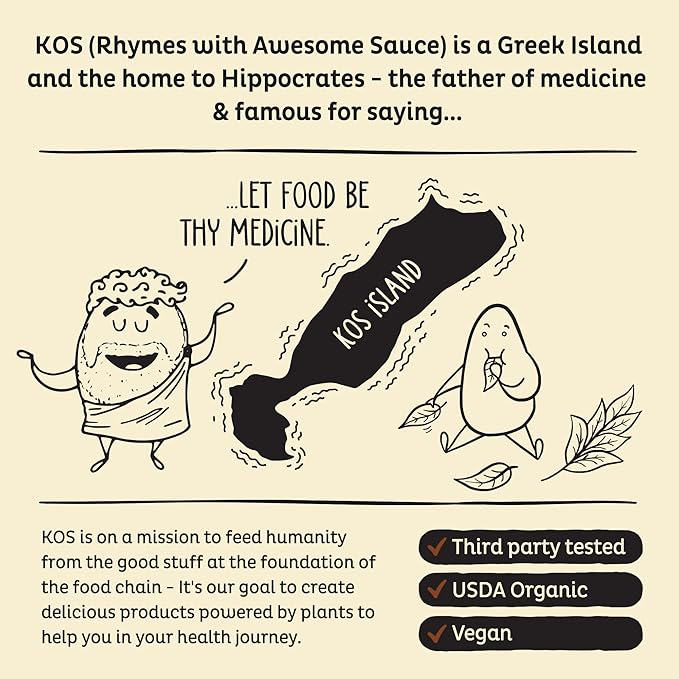 KOS Vegan Protein Powder Erythritol Free Vanilla USDA Organic - Pea Protein Blend Plant Based Superfood Rich in Vitamins &amp Minerals - Keto Dairy Free - Meal Replacement for Women &amp Men 28