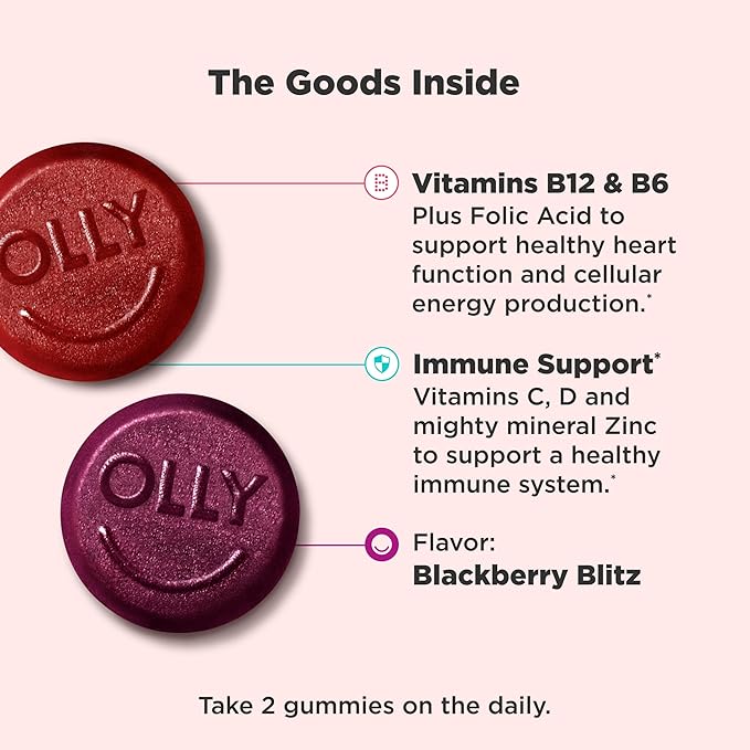 OLLY Sleep &amp Men's Multivitamin Gummies Melatonin Vitamins 120 Count