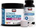 Force Factor ProbioSlim Akkermansia Probiotics &amp Postbiotics 60 Capsules Ultimate Magnesium Glycinate Powder 300mg Chelated Magnesium Bisglycinate High Absorption Raspberry Lemon 30 Servings