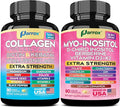 Blooming Balance Bundle 30-in-1 Women’s Wellness Stack with Collagen Types I II III V &amp X Biotin Keratin Hyaluronic Acid + Myo-Inositol DIM Berberine Ashwagandha – 180 Capsules