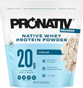 100% Whey Native Protein Powder Unflavored 2 lb Made from Farm Fresh Milk No Artificial Flavors or Preservatives for Muscle Health and Recovery Lactose Free