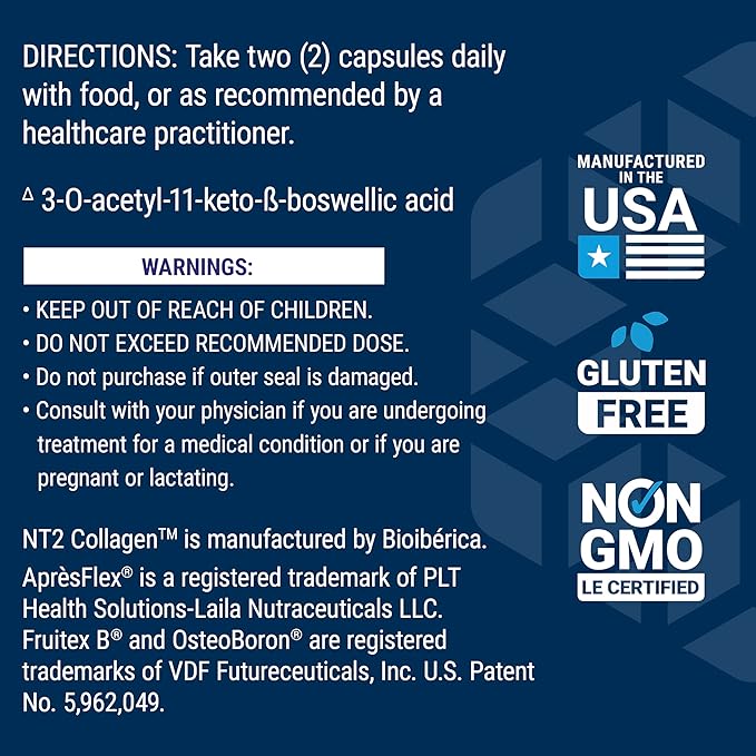 Life Extension ArthroMax® Advanced NT2 Collagen™ &amp AprèsFlex® glucosamine sulfate Boswellia (Indian Frankincense) Joint Health Mobility Gluten-Free Non-GMO 60 Capsules
