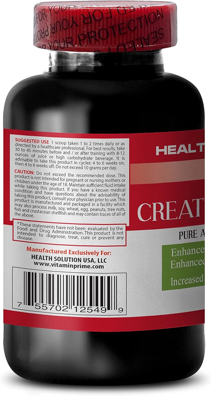 Creatine monohydrate organic - CREATINE POWDER 100g - boost muscle growth - creatine monohydrate powder - creatine micronized monohydrate - creatine monohydrate 5g powder - micronized creatine 1 Bot