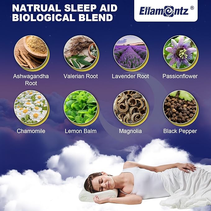 Melatonin Free Sleep Aid Gummies &amp Omega 3 Gummies for Kids