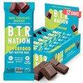 B.T.R Nation Keto Protein Bars Plant Based Vegan - Dark Chocolate Superfood Bar | 12 Bars | Low Carb and Gluten Free Free of Sugar Alcohols and Boosted with Powerful Superfoods