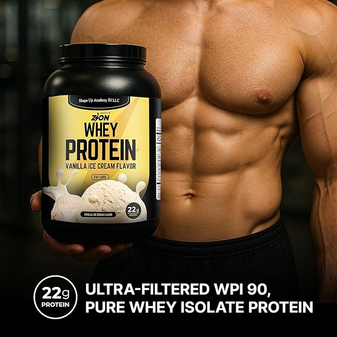 Whey Protein Powder Chocolate Fudge Ice Cream 1 Pound High Impact 100% Pure Whey Protein by McDuffie 5 Zion Perfect for for Muscle Recovery &amp Strength (1 Pound Chocolate Protein)
