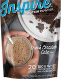 Bariatric Eating Inspire 20g Whey Protein Isolate Powder - Dutch Chocolate Cake (20 Servings)